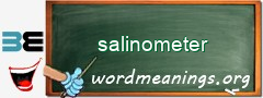 WordMeaning blackboard for salinometer